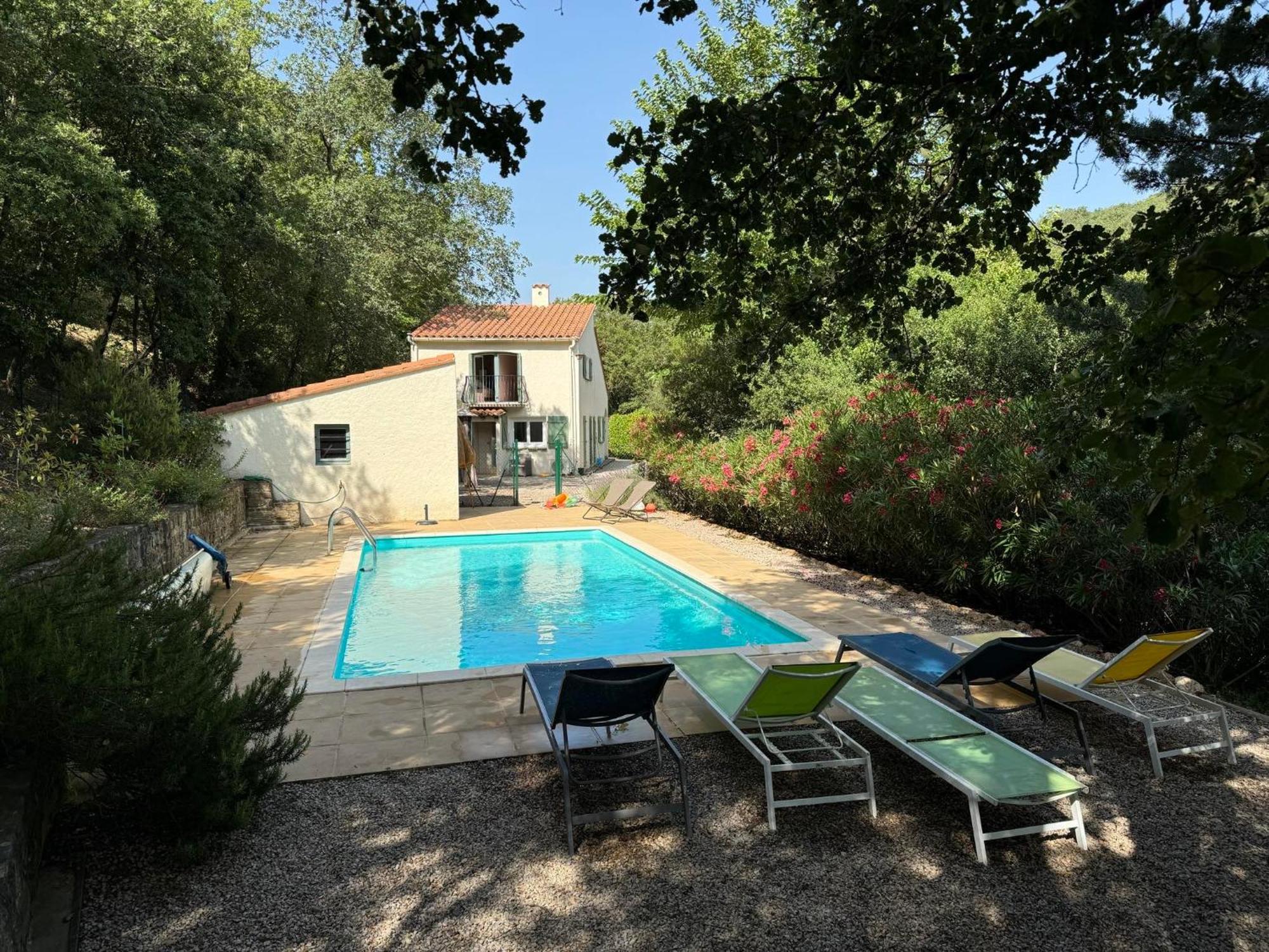 Maison Avec Piscine Chauffee Entre Mer Et Montagne Montauriol  Zewnętrze zdjęcie